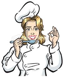 woman chef saying ok