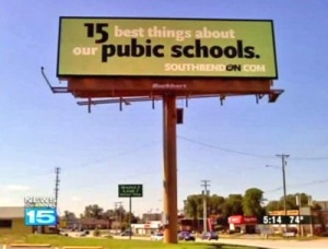 Public School Sign